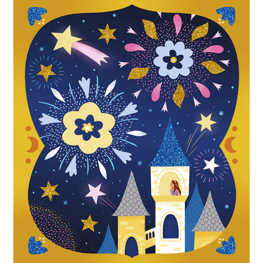 Janod Sable, Paillettes, Dorure & Strass|Collection "Les Ateliers Du Calme"*Kit Créatif - Sables Phosphorescents et Paillettes Nuit Féérique