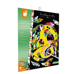 Janod Cartes À Gratter|Collection "Les Ateliers Du Calme"*Kit Créatif - Scratch Art Animaux Du Monde