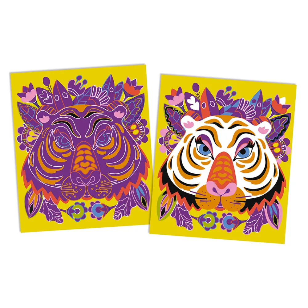 Janod Cartes À Gratter|Collection "Les Ateliers Du Calme"*Kit Créatif - Scratch Art Animaux Du Monde