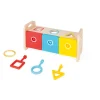 Janod Jeux Éducatifs Maternelle|Formes & Couleurs*La Boite à Clefs - Essentiel (bois)