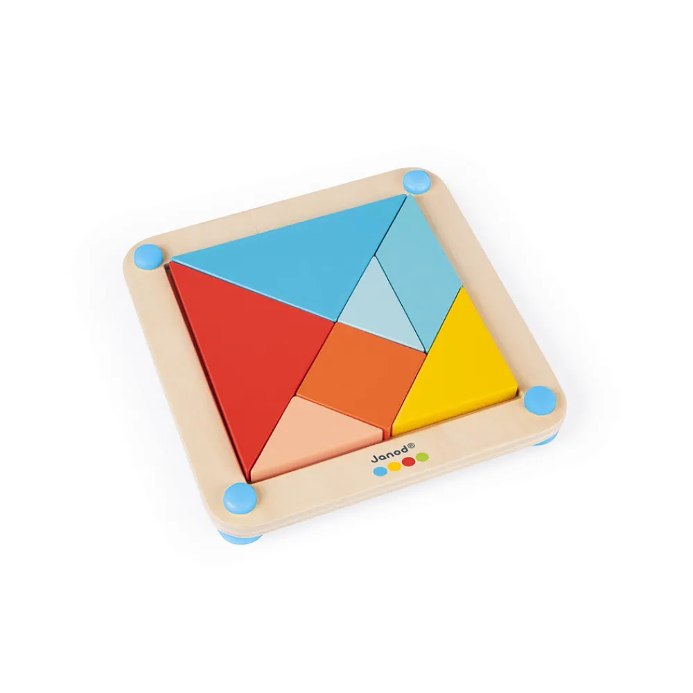 Janod Jeux Éducatifs Maternelle|Formes & Couleurs*Le Tangram - Essentiel (bois)