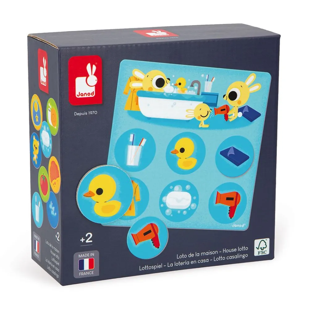 Janod Jeux De Mémoire & D'Associations|Jeux Éducatifs Maternelle*Loto de la Maison