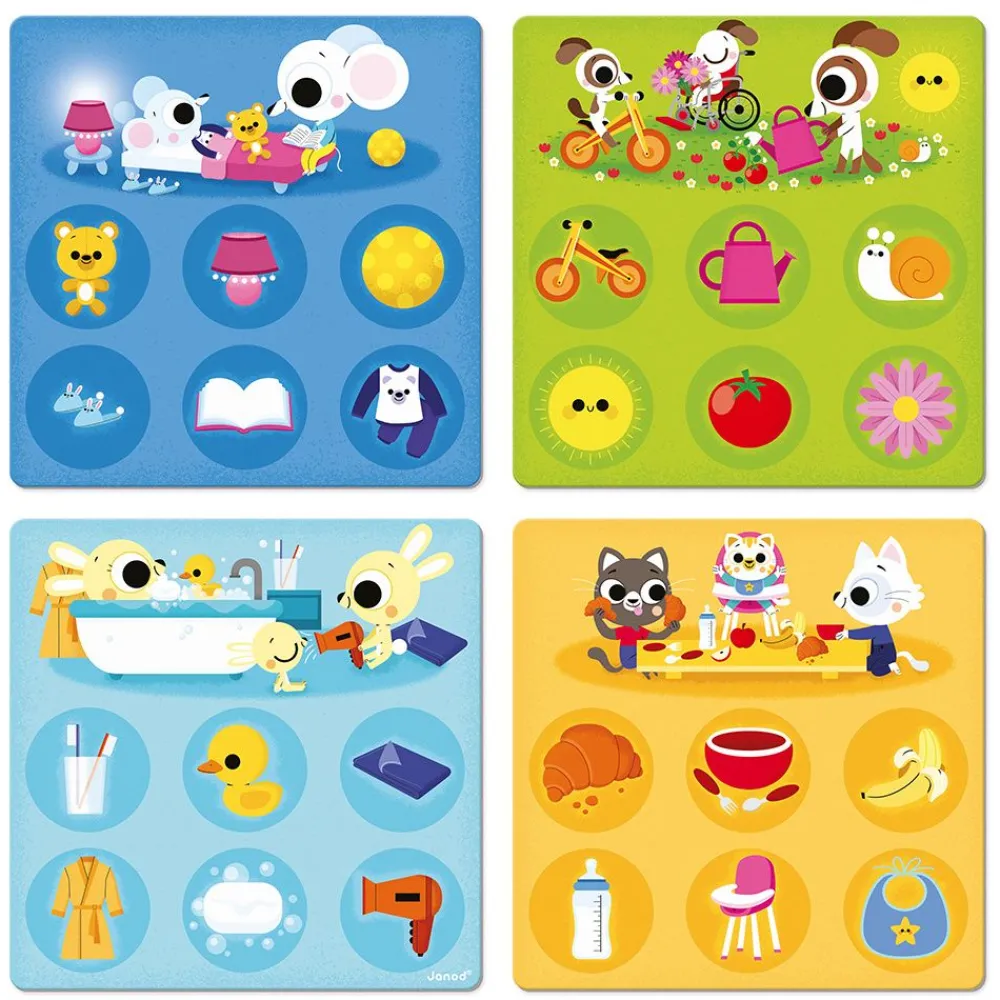 Janod Jeux De Mémoire & D'Associations|Jeux Éducatifs Maternelle*Loto de la Maison