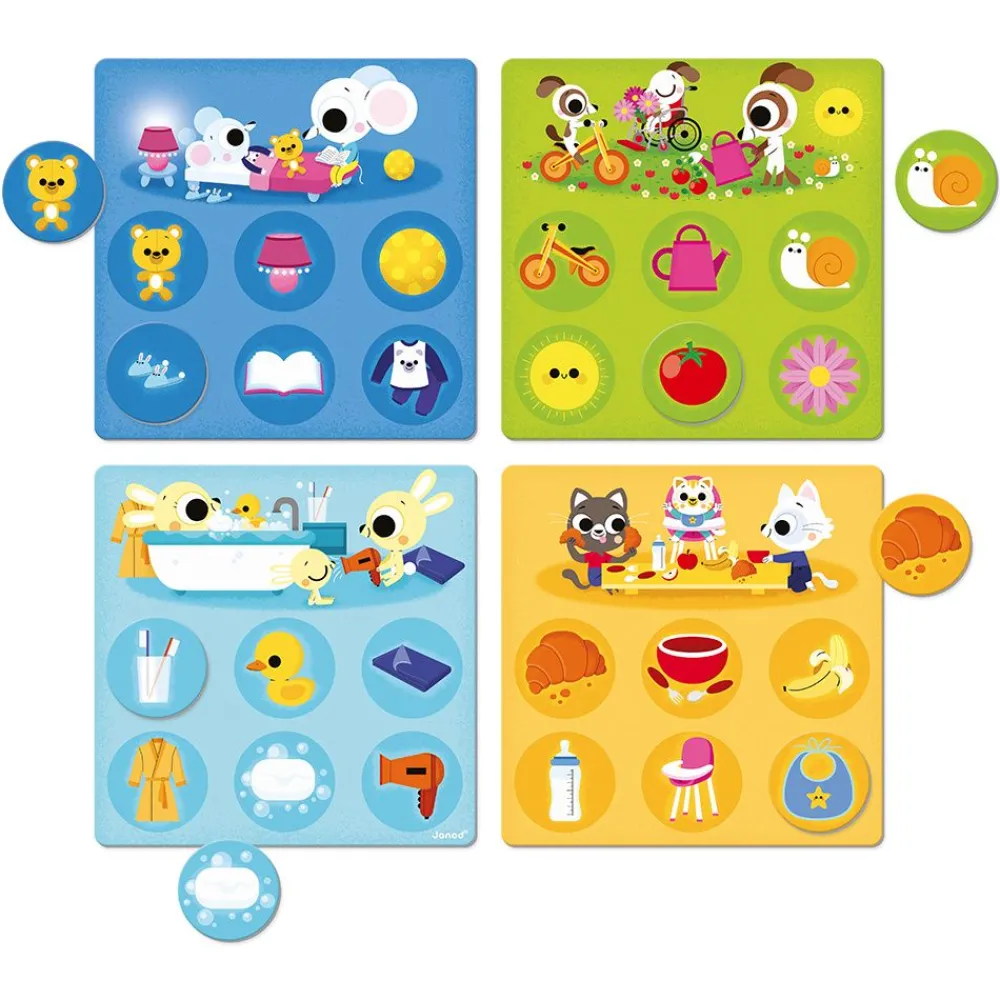Janod Jeux De Mémoire & D'Associations|Jeux Éducatifs Maternelle*Loto de la Maison