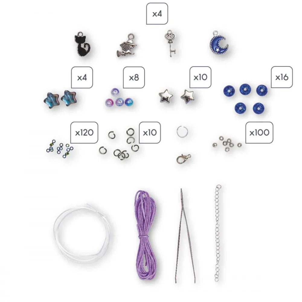Janod Collection "Les Ateliers Bijoux" & Les Perles*Magic School - 8 Bijoux A Créer