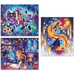 Janod Sable, Paillettes, Dorure & Strass*Magic School - 3 Tableaux Dorure