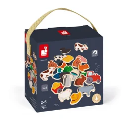 Janod Tableaux, Ardoises & Magnets|Jouets Magnétiques*Magnets 24 pièces - Ferme