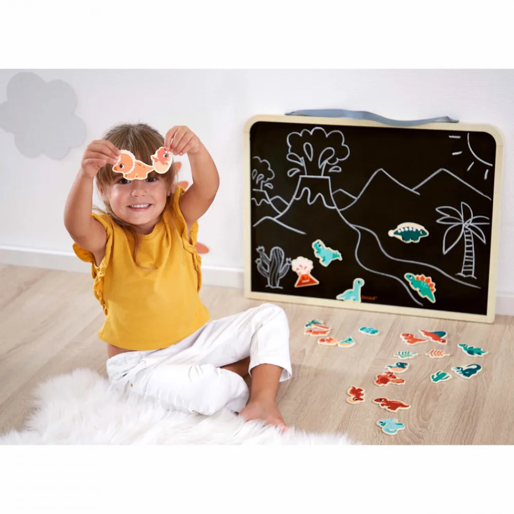Janod Tableaux, Ardoises & Magnets|Jouets Magnétiques*Magnets Dino 24 pièces
