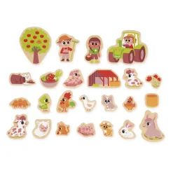Janod Tableaux, Ardoises & Magnets*Magnets Ferme 24 pièces