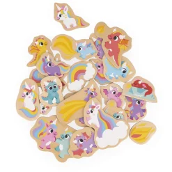 Janod Tableaux, Ardoises & Magnets*Magnets Licornes et Dragons 24 pièces