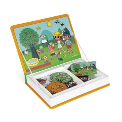 Janod Jeux Éducatifs Magnétiques*Magnéti'book 4 saisons, 115 magnets
