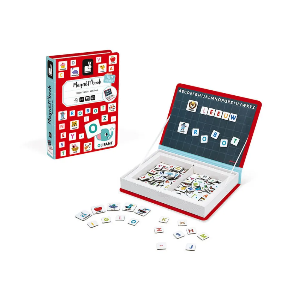 Janod Jeux Éducatifs Maternelle|Jeux Éducatifs Magnétiques*Magnéti'book alphabet Neerlandais