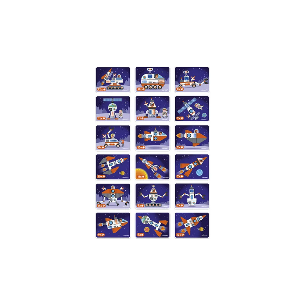 Janod Jeux Éducatifs Maternelle|Jeux Éducatifs Magnétiques*Magnéti'book Cosmos, 52 magnets