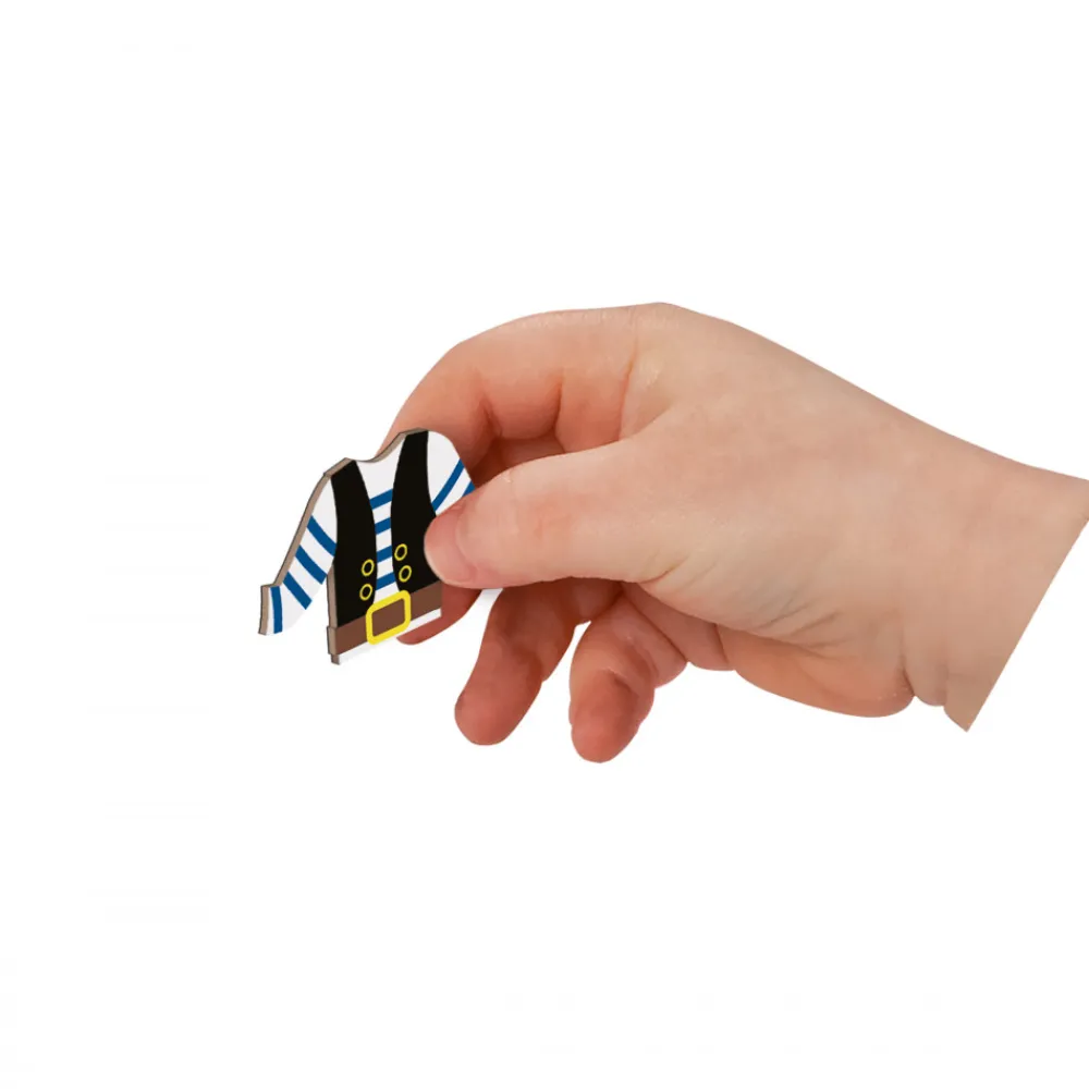Janod Jeux Éducatifs Magnétiques*Magnéti'book déguisements fille, 46 magnets