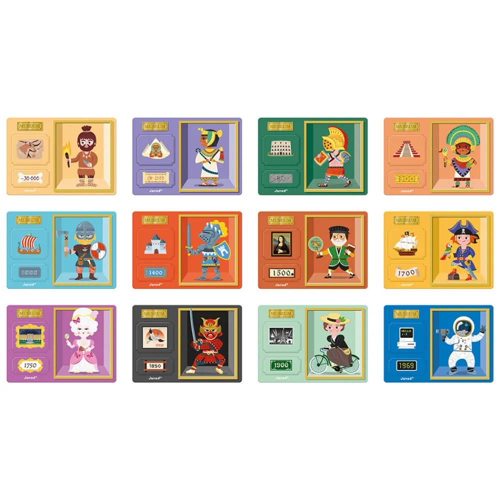 Janod Jeux Éducatifs Maternelle|Jeux Éducatifs Magnétiques*Magnéti'book Histoire