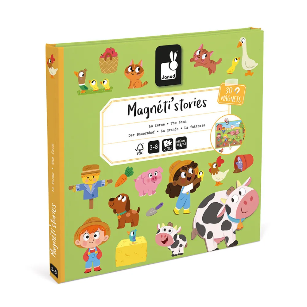Janod Jeux Éducatifs Magnétiques|Jeux Éducatifs Maternelle*Magnéti'stories la Ferme