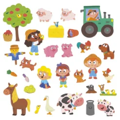 Janod Jeux Éducatifs Magnétiques|Jeux Éducatifs Maternelle*Magnéti'stories la Ferme