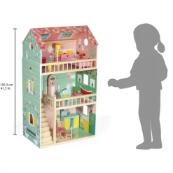 Janod Maison De Poupées|Accessoires Poupons, Poupées & Ménage*Maison de poupées Happy Day (bois)