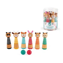 Janod Sports & Activités D'Extérieur*Mes premières quilles Happy Garden (bois)