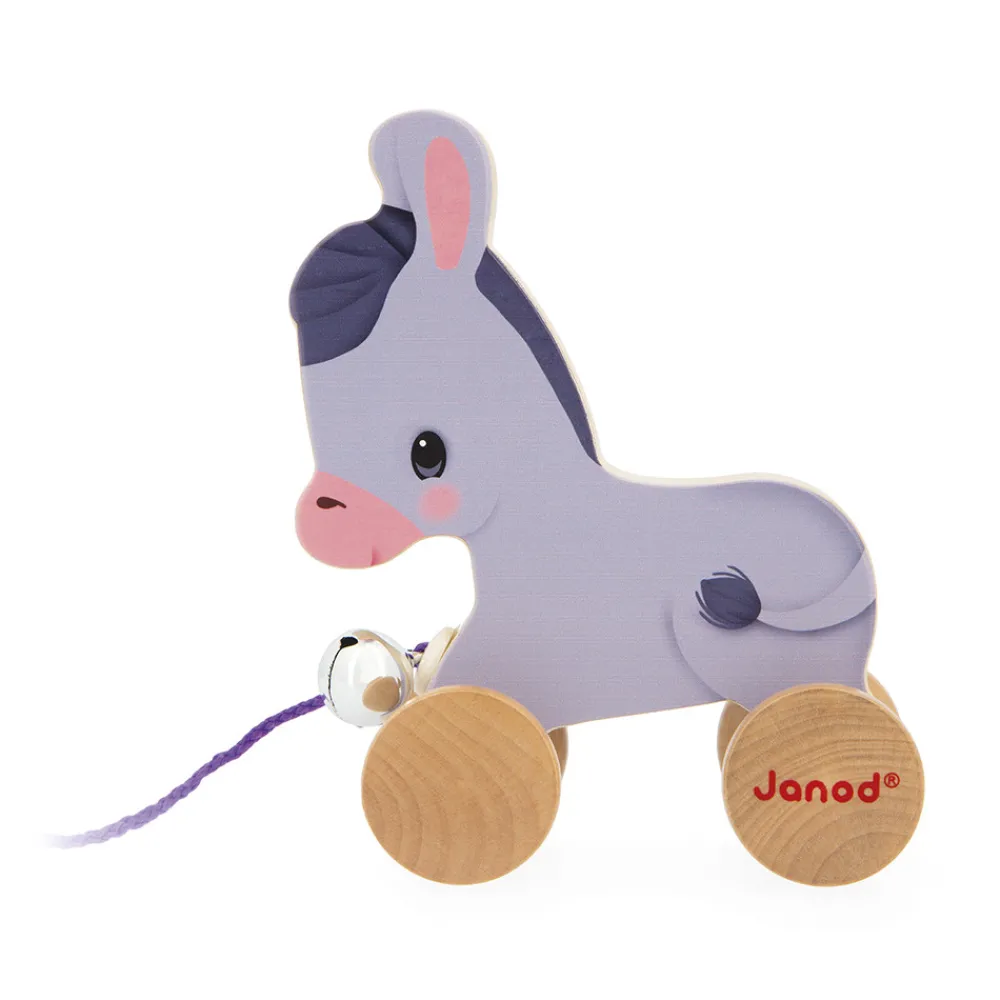 Janod Tracteurs & Animaux De La Ferme|Jouets À Promener & À Pousser*Âne à Promener Ferme