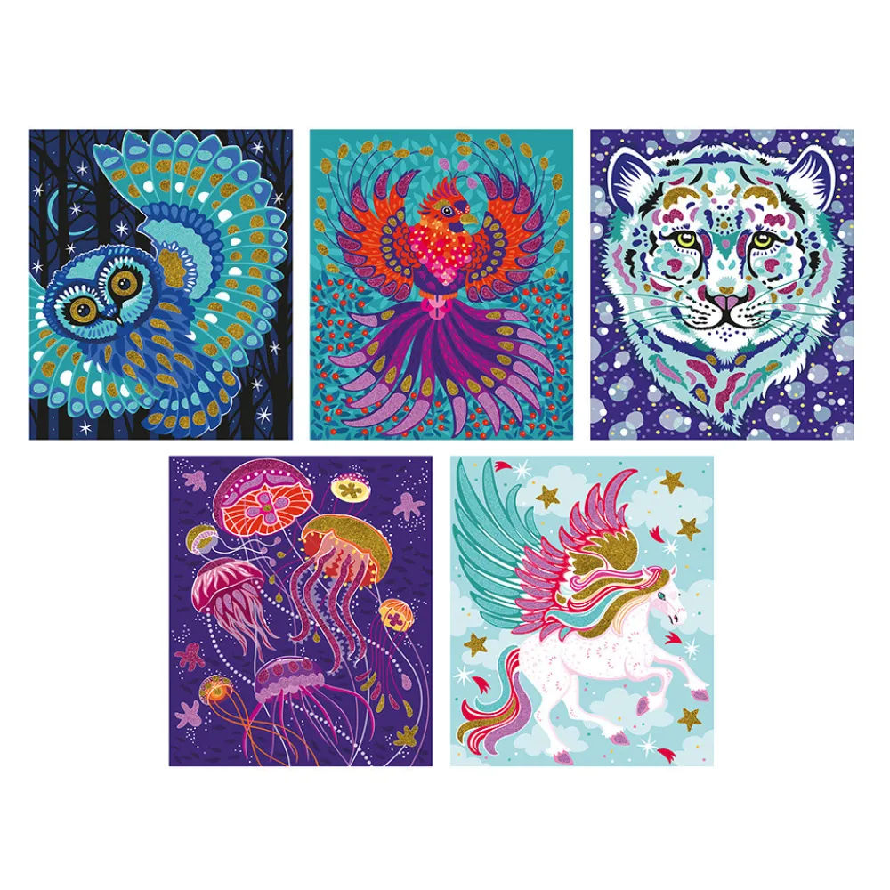 Janod Sable, Paillettes, Dorure & Strass|Collection "Les Ateliers Du Calme"*Paillettes & Sables Animaux Scintillants