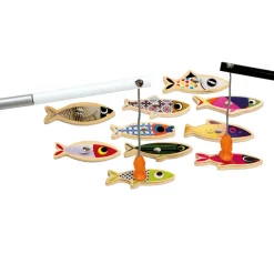 Janod Jeux De Pêche À La Ligne|Jouets Magnétiques*Pêche à la ligne Sardine (bois)