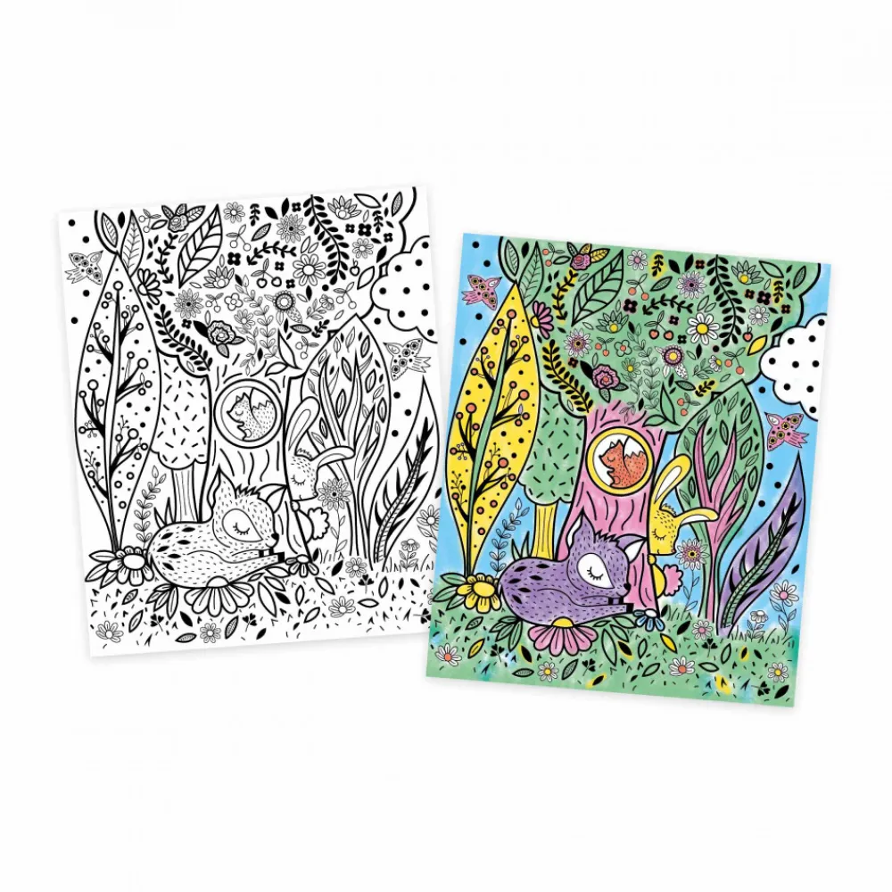 Janod Peinture Par Numéro & Coloriage|Collection "Les Ateliers Déco"*Peinture Magique Bonne nuit
