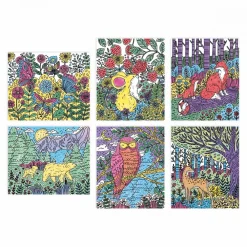 Janod Peinture Par Numéro & Coloriage|Collection "Les Ateliers Du Calme"*Peinture Magique Forêt