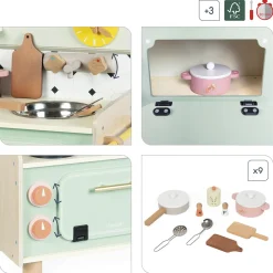 Janod Cuisines, Dinettes & Marchandes*Petite Cuisine en bois Mamie Soleil