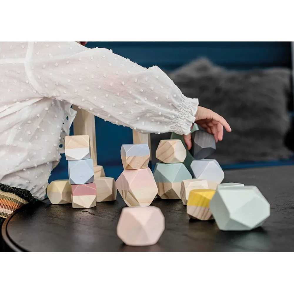 Janod Jeux Éducatifs Maternelle|Formes & Couleurs*Pierres à Empiler Sweet Cocoon (bois)