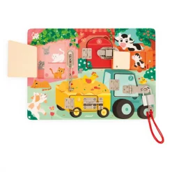 Janod Jeux Éducatifs Maternelle|Jeux Éducatifs Chiffres & Lettres*Planche à Cadenas La Ferme