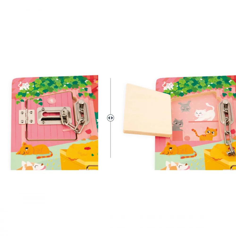 Janod Jeux Éducatifs Maternelle|Jeux Éducatifs Chiffres & Lettres*Planche à Cadenas La Ferme