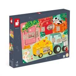 Janod Jeux Éducatifs Maternelle|Jeux Éducatifs Chiffres & Lettres*Planche à Cadenas La Ferme
