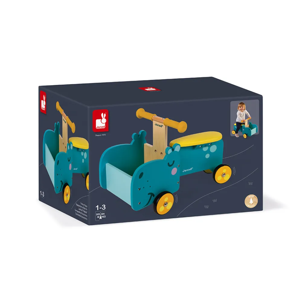 Janod Jouets À Bascule, Porteurs & Chariots*Porteur Hippo (bois)