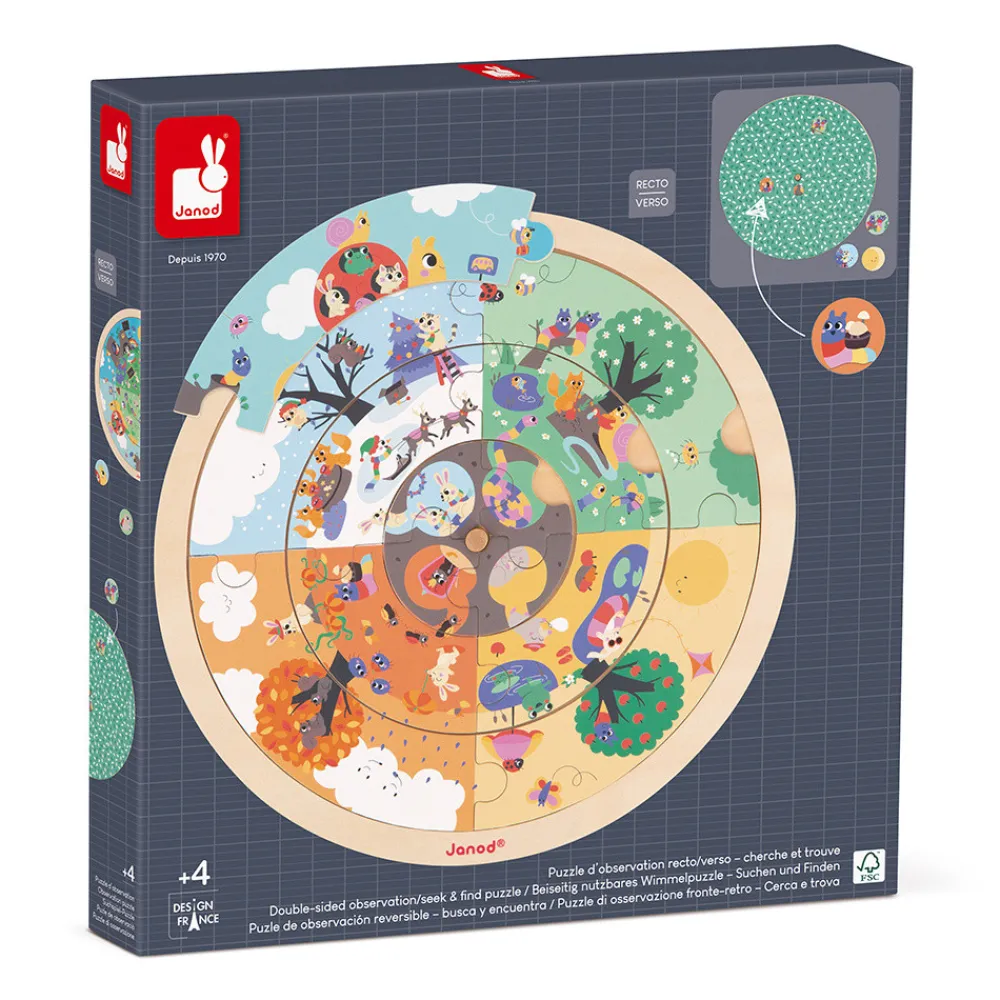 Janod Jeux Éducatifs Maternelle|Jeux Éducatifs Science & Géographie*Puzzle d'Observation - Jardin