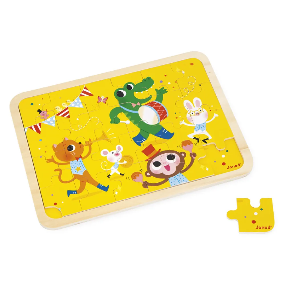 Janod Puzzles 20 À 49 Pièces|Puzzles En Bois Premier Âge*Puzzle en bois C'est la fête 24 pièces