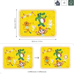 Janod Puzzles 20 À 49 Pièces|Puzzles En Bois Premier Âge*Puzzle en bois C'est la fête 24 pièces