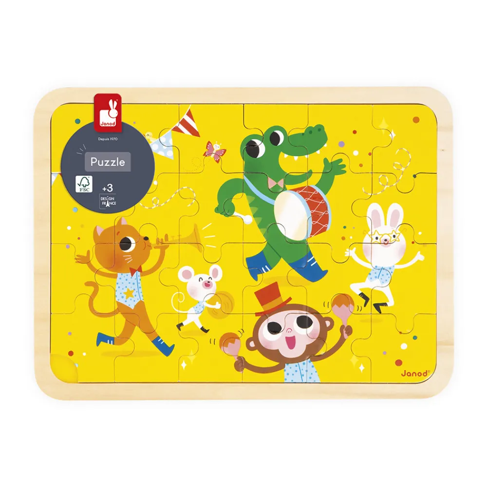 Janod Puzzles 20 À 49 Pièces|Puzzles En Bois Premier Âge*Puzzle en bois C'est la fête 24 pièces