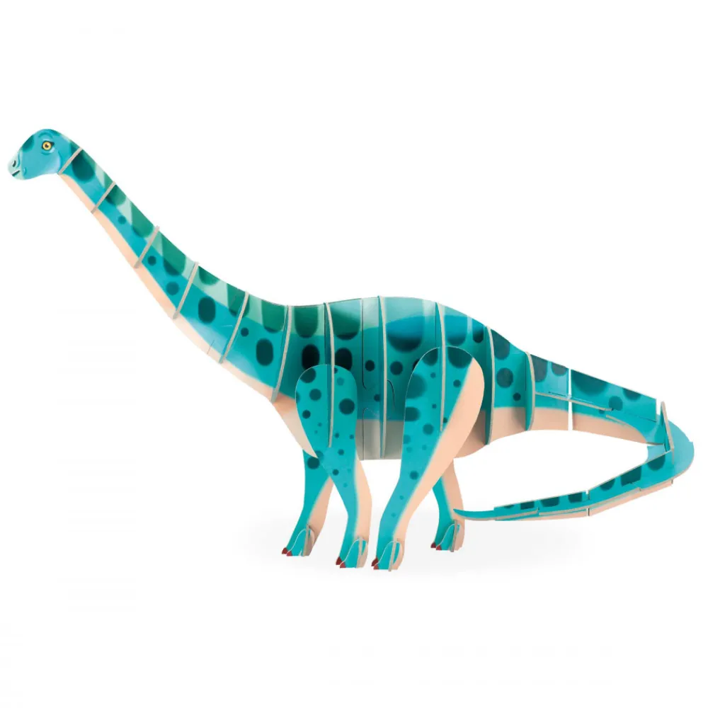 Janod Puzzles Fabriqués En France|Puzzles Éducatifs*Puzzle en Volume le diplodocus