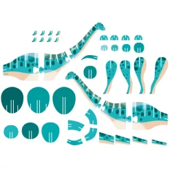 Janod Puzzles Fabriqués En France|Puzzles Éducatifs*Puzzle en Volume le diplodocus