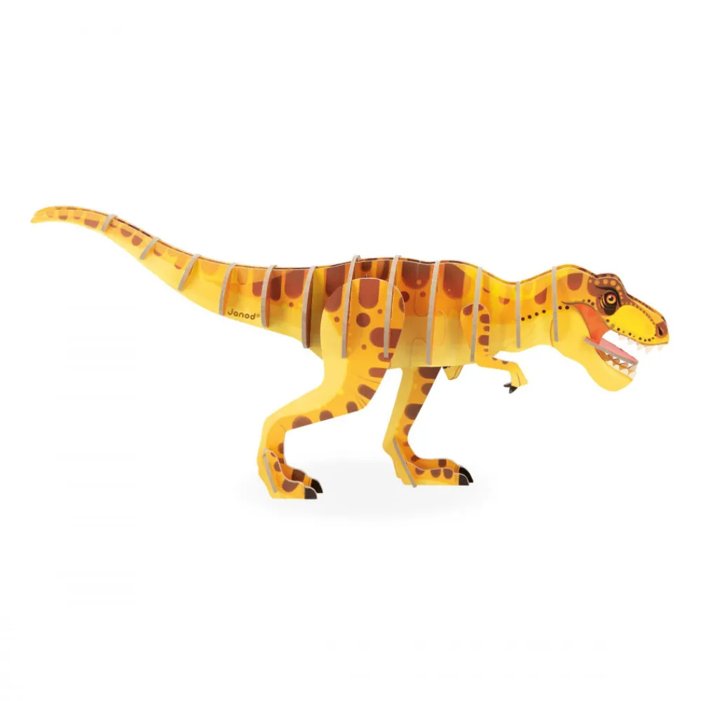 Janod Puzzles Fabriqués En France|Puzzles Éducatifs*Puzzle en volume le T-Rex