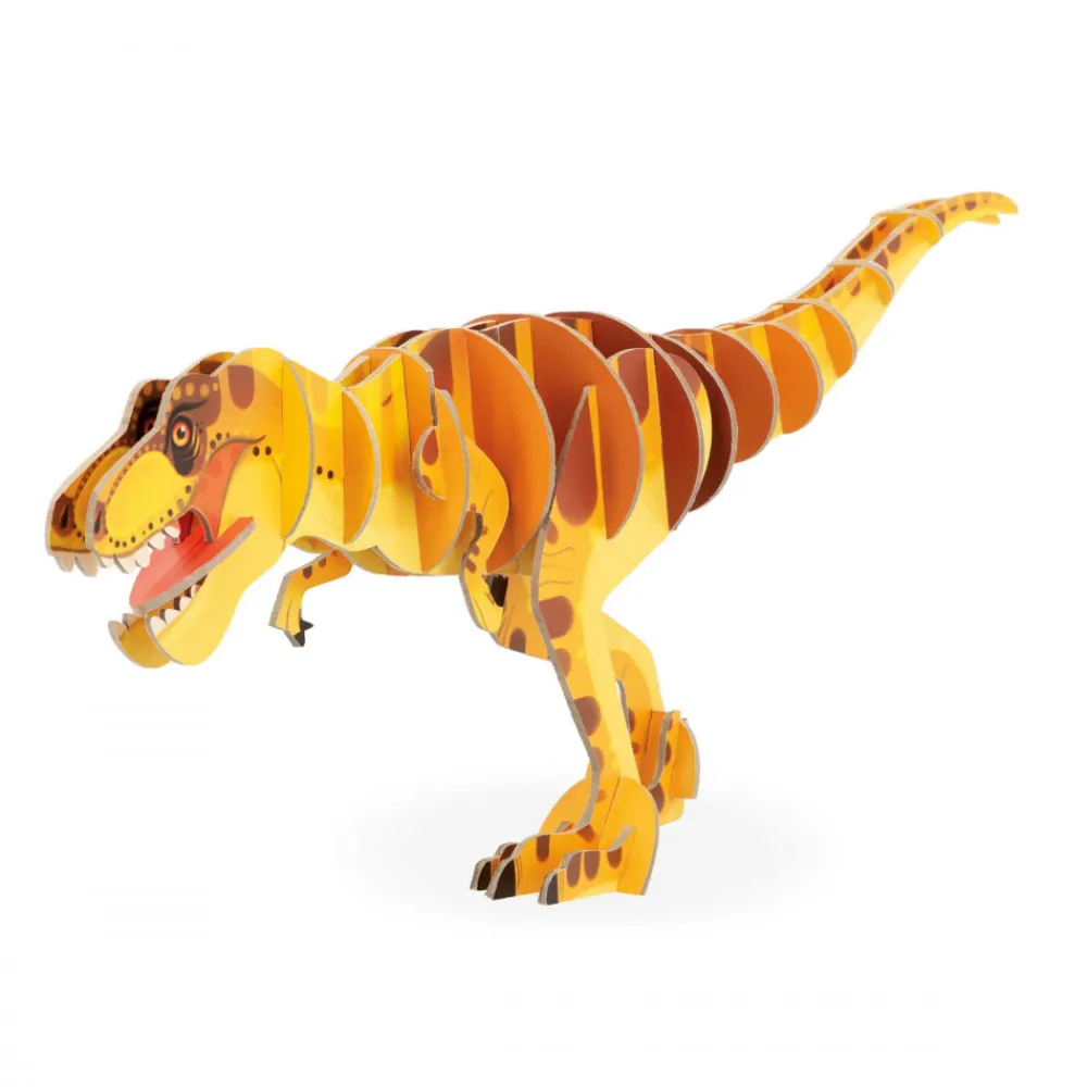 Janod Puzzles Fabriqués En France|Puzzles Éducatifs*Puzzle en volume le T-Rex