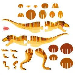 Janod Puzzles Fabriqués En France|Puzzles Éducatifs*Puzzle en volume le T-Rex