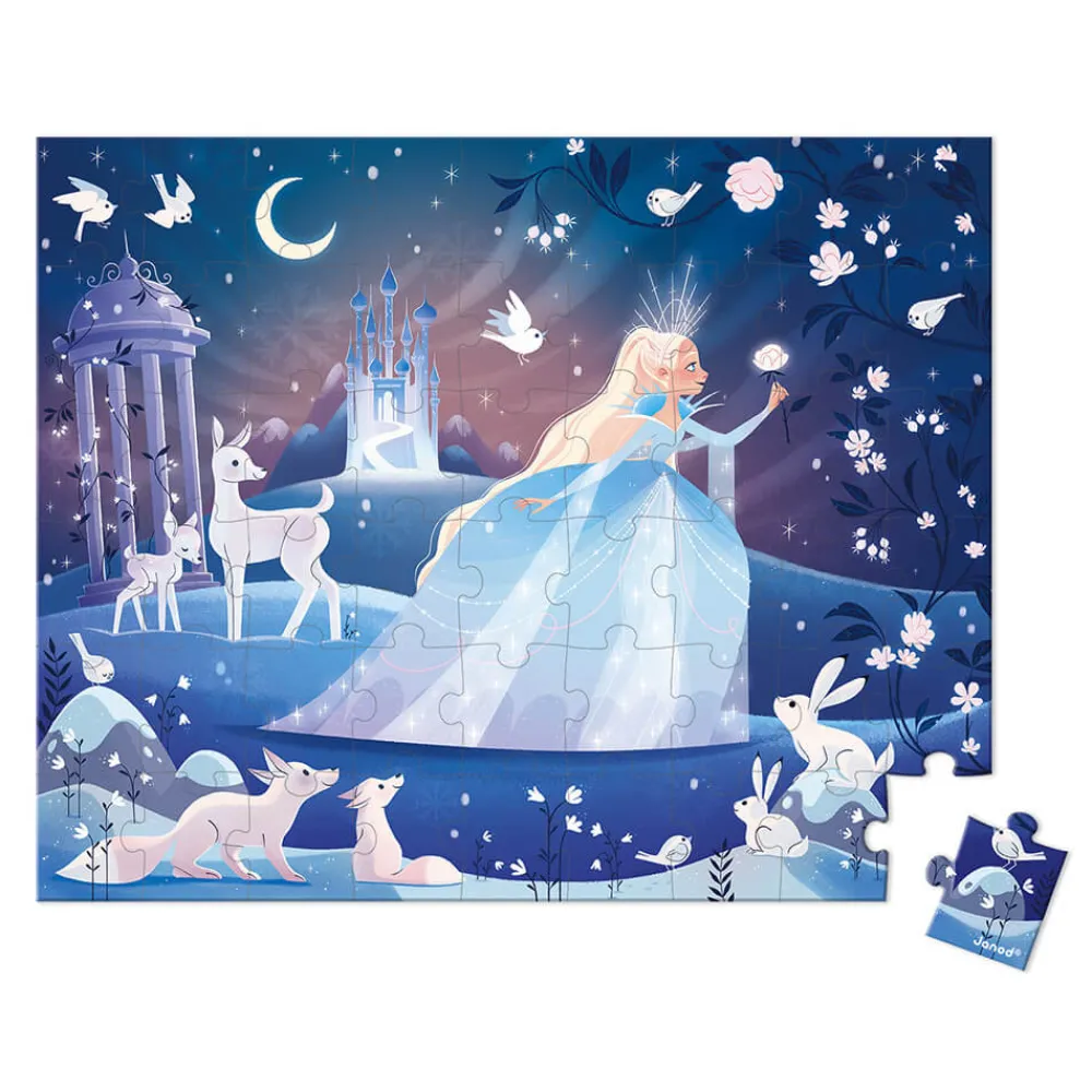 Janod Puzzles Fabriqués En France|Puzzles 50 À 149 Pièces*Puzzle Féérie des Glaces 54 pièces