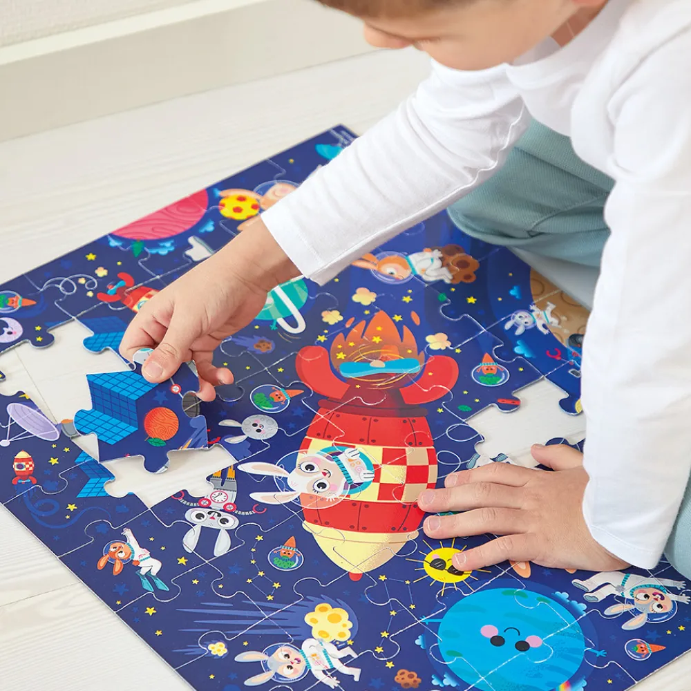 Janod Puzzles Fabriqués En France|Puzzles 50 À 149 Pièces*Puzzle Fusée 54 pièces