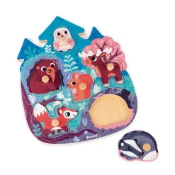 Janod Puzzles En Bois Premier Âge|Puzzles En Bois Premier Âge*Puzzle Happy Forest 6 pièces