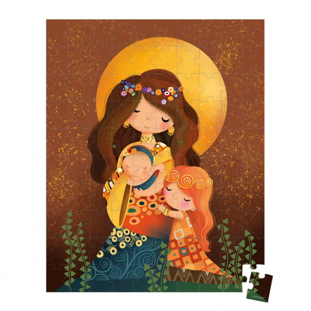 Janod Puzzles Fabriqués En France|Puzzles 50 À 149 Pièces*Puzzle Inspiré de Klimt 100 pièces