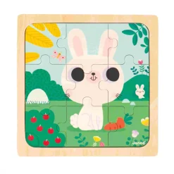 Janod Puzzles En Bois Premier Âge|Puzzles En Bois Premier Âge*Puzzle Lapin Blanc
