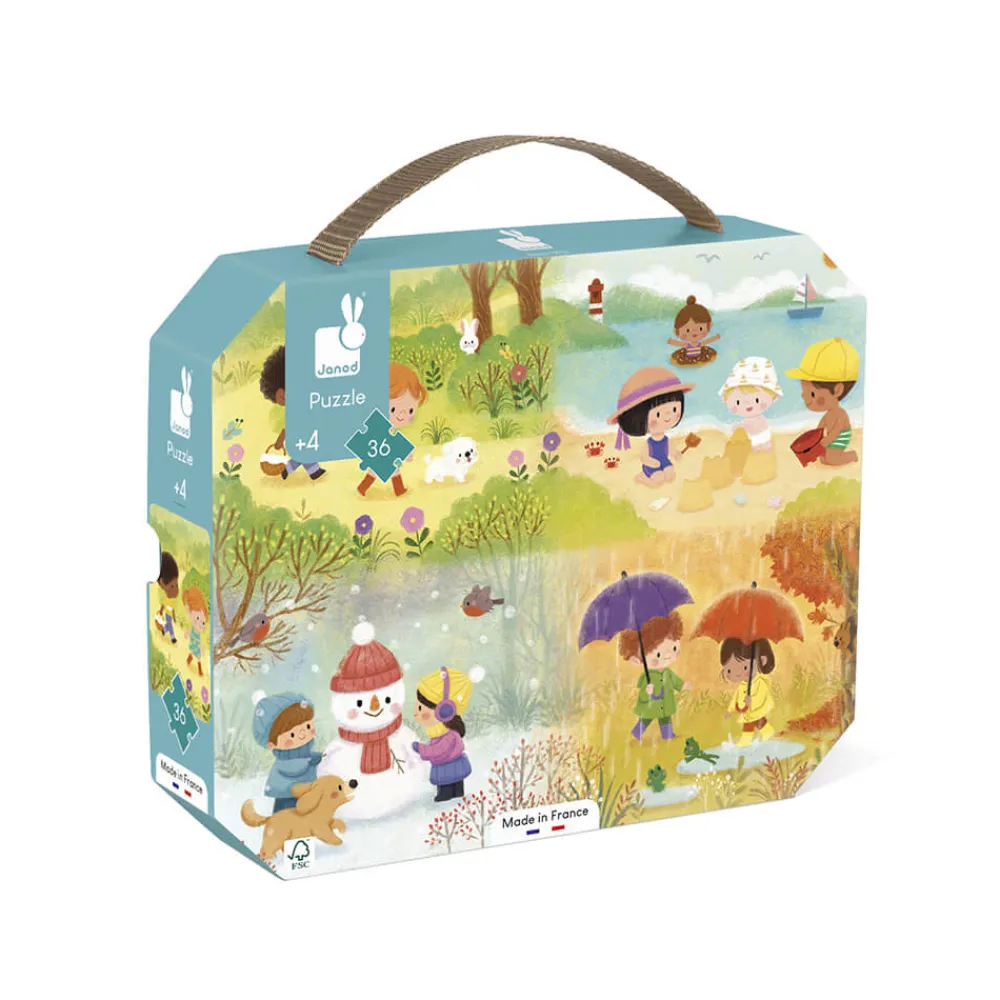 Janod Puzzles Fabriqués En France|Puzzles 20 À 49 Pièces*Puzzle Les Saisons 36 pièces