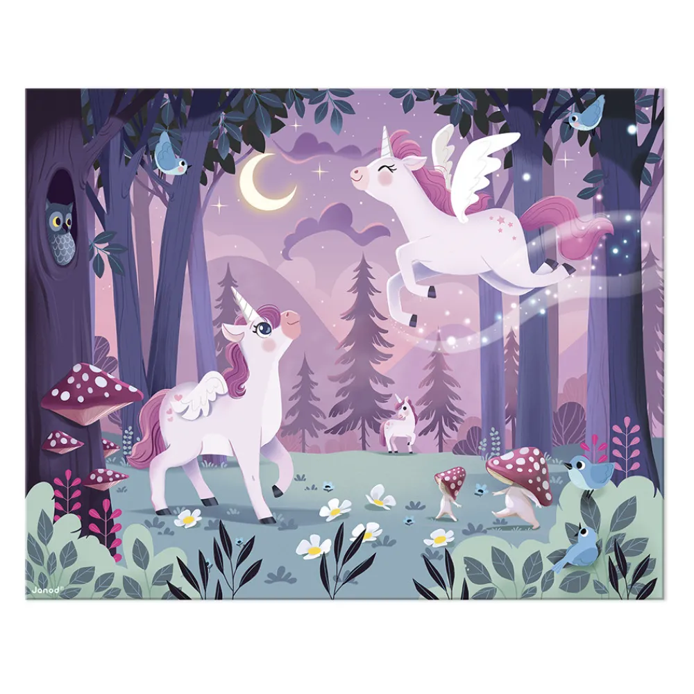 Janod Puzzles Fabriqués En France|Puzzles 50 À 149 Pièces*Puzzle Licornes 54 pièces